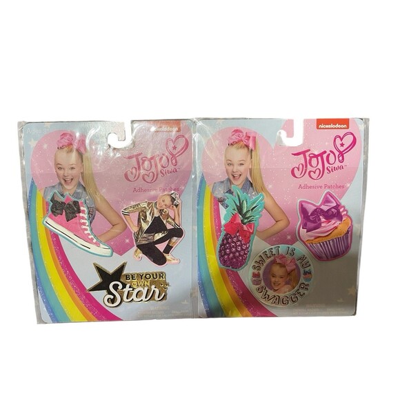 Jojo Siwa Hair Bows Tote Bags Patches Lot of 15 Unicorn Foil Glitter Sequins New - Picture 8 of 10